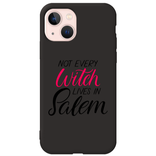 Apple iPhone 13 Not every witch lives in salem Black Colored Silicone TPU Θήκη