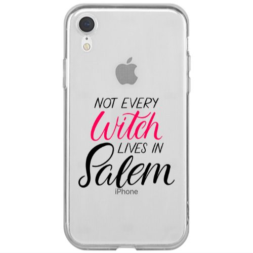 Apple iPhone Xr Not every witch lives in salem Transparent Silicone TPU Θήκη