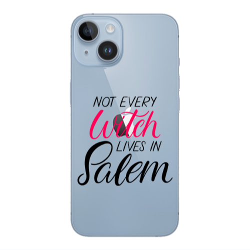 Apple iPhone 14 Plus Not every witch lives in salem Transparent Silicone TPU Θήκη