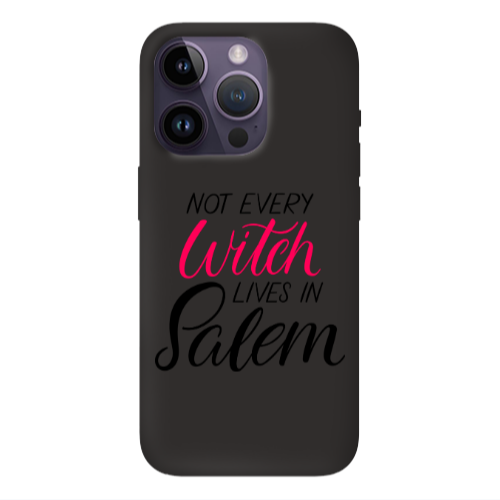 Apple iPhone 14 Pro  Not every witch lives in salem Black Colored Silicone TPU Θήκη
