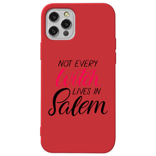 Apple iPhone 13 Pro Not every witch lives in salem Red Colored Silicone TPU Θήκη
