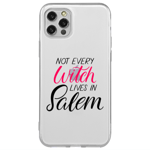 Apple iPhone 12 Pro Not every witch lives in salem Transparent Silicone TPU Θήκη