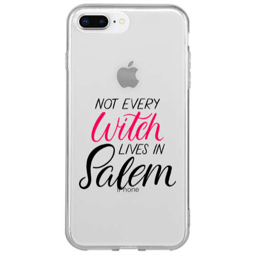 Apple iPhone 7 Plus Not every witch lives in salem Transparent Silicone TPU Θήκη