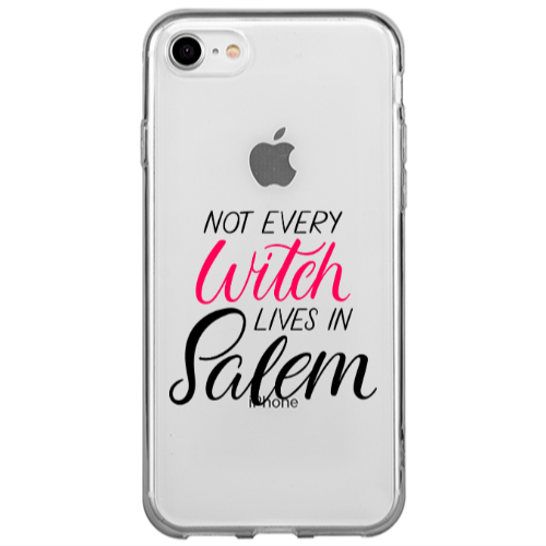 Apple iPhone SE 2020 Not every witch lives in salem Transparent Silicone TPU Θήκη