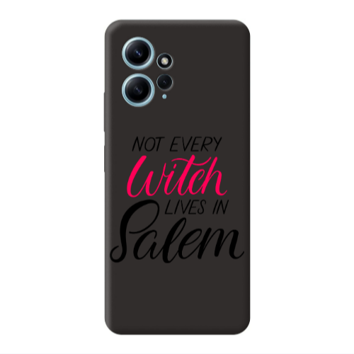 Xiaomi Redmi Note 12 4G Not every witch lives in salem Black Colored Silicone TPU Θήκη