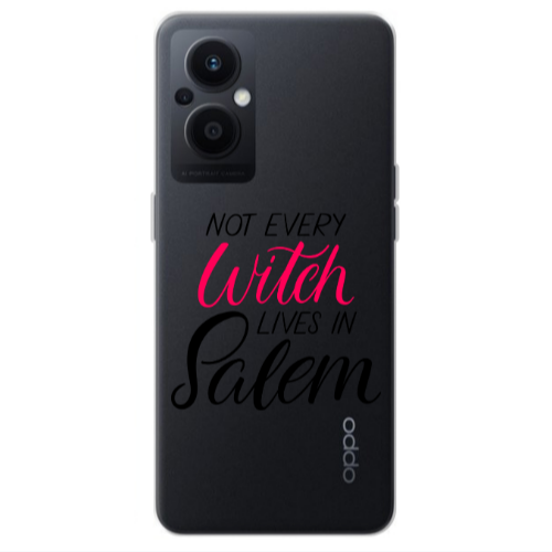 Oppo Reno 7 Lite Not every witch lives in salem Transparent Silicone TPU Θήκη