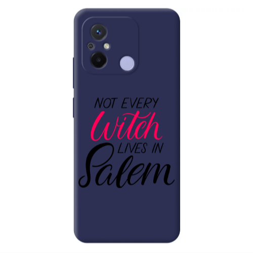 Xiaomi Redmi 12C Not every witch lives in salem Dark blue Colored Silicone TPU Θήκη