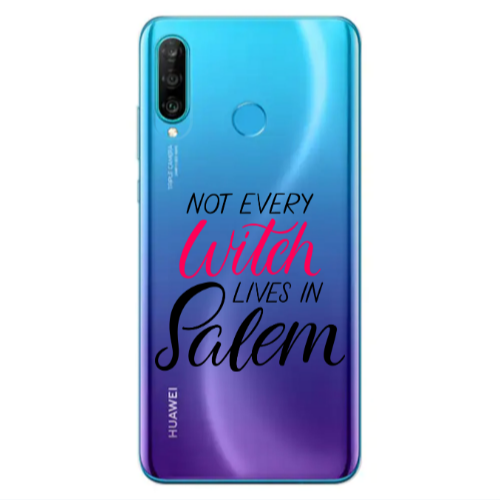 Huawei P30 Lite Not every witch lives in salem Transparent Silicone TPU Θήκη