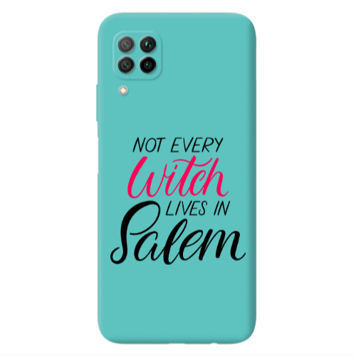 Huawei P40 Lite Not every witch lives in salem Turquoise Colored Silicone TPU Θήκη