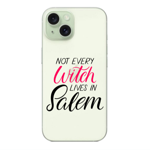 Apple iPhone 15 Plus Not every witch lives in salem Transparent Silicone TPU Θήκη