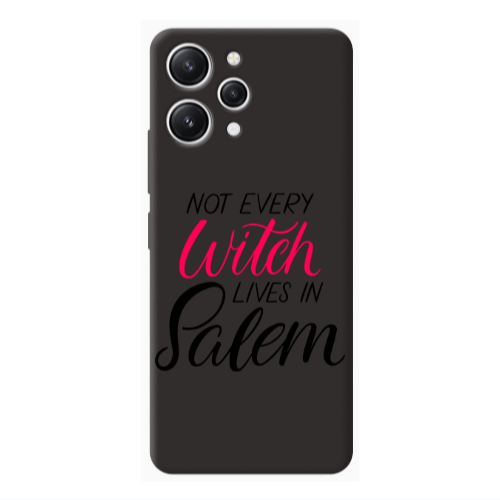 Xiaomi Redmi 12 Not every witch lives in salem Black Colored Silicone TPU Θήκη