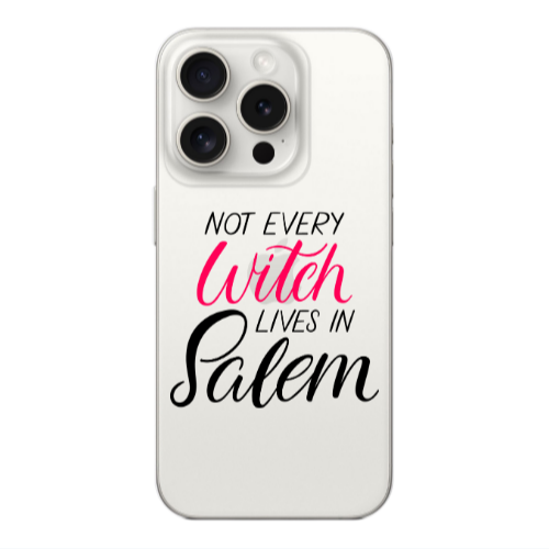 Apple iPhone 15 Pro Max Not every witch lives in salem Transparent Silicone TPU Θήκη