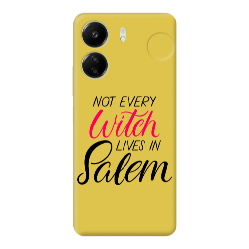 Xiaomi Redmi 13C Not every witch lives in salem Yellow Colored Silicone TPU Θήκη
