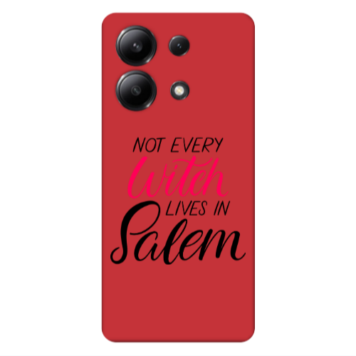 Xiaomi Redmi Note 13 4G Not every witch lives in salem Red Colored Silicone TPU Θήκη