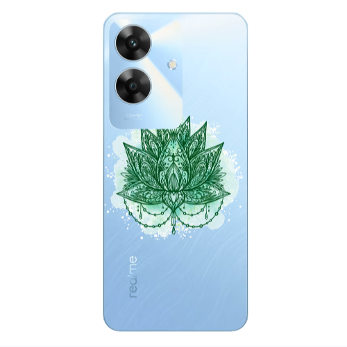 Realme Note 60 Witch leaf Transparent Silicone TPU Θήκη