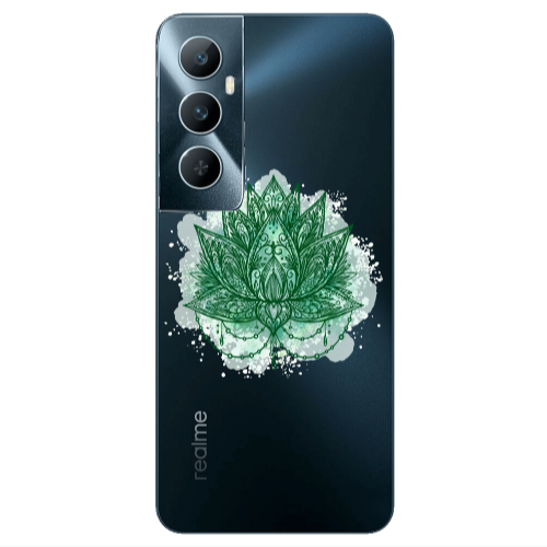 Realme C65 Witch leaf Transparent Silicone TPU Θήκη