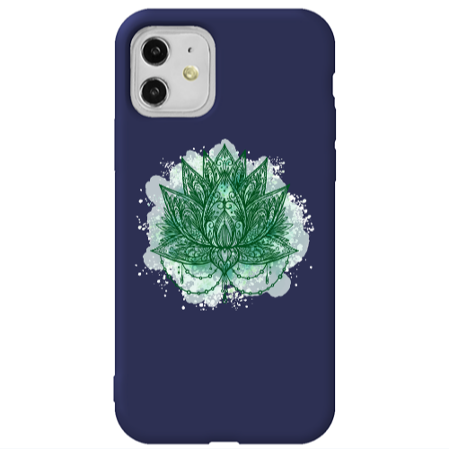 Apple iPhone 11  Witch leaf Dark blue Colored Silicone TPU Θήκη