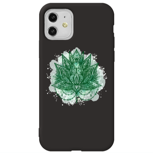 Apple iPhone 11  Witch leaf Black Colored Silicone TPU Θήκη