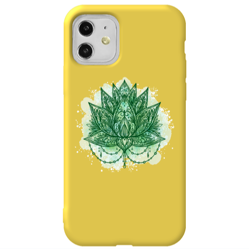Apple iPhone 11  Witch leaf Yellow Colored Silicone TPU Θήκη