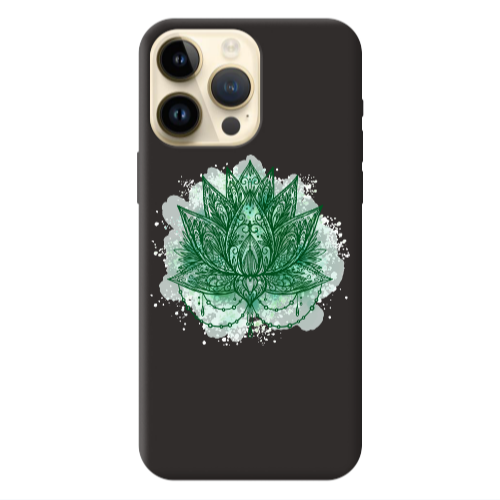 Apple iPhone 13 Pro Max Witch leaf Black Colored Silicone TPU Θήκη