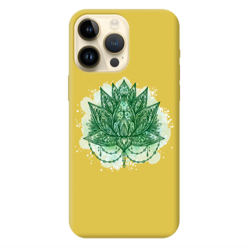 Apple iPhone 13 Pro Max Witch leaf Yellow Colored Silicone TPU Θήκη