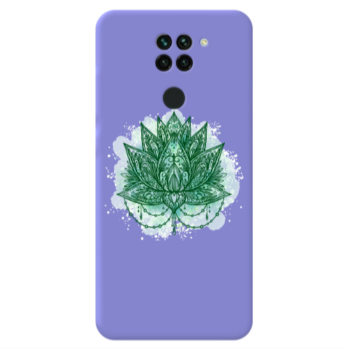 Xiaomi Redmi Note 9 Witch leaf Purple Colored Silicone TPU Θήκη