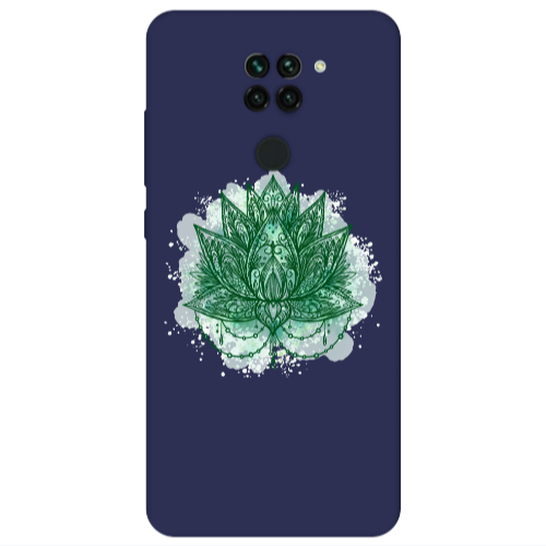 Xiaomi Redmi Note 9 Witch leaf Dark blue Colored Silicone TPU Θήκη