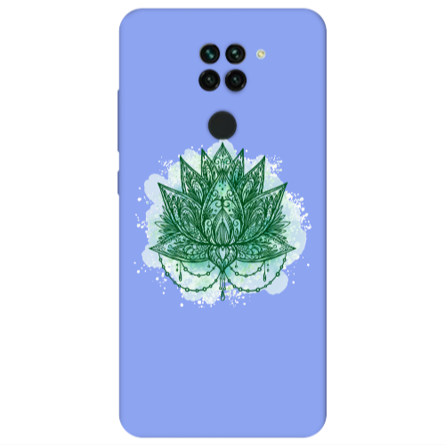 Xiaomi Redmi Note 9 Witch leaf Light Purple Colored Silicone TPU Θήκη