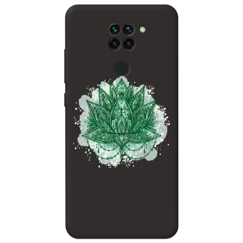 Xiaomi Redmi Note 9 Witch leaf Black Colored Silicone TPU Θήκη