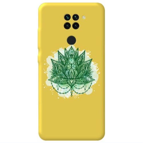 Xiaomi Redmi Note 9 Witch leaf Yellow Colored Silicone TPU Θήκη