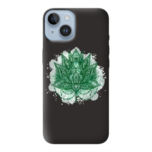 Apple iPhone 14  Witch leaf Black Colored Silicone TPU Θήκη
