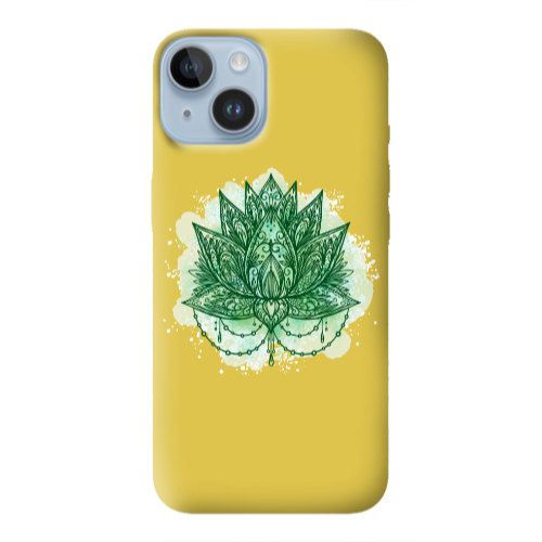 Apple iPhone 14 Plus Witch leaf Yellow Colored Silicone TPU Θήκη