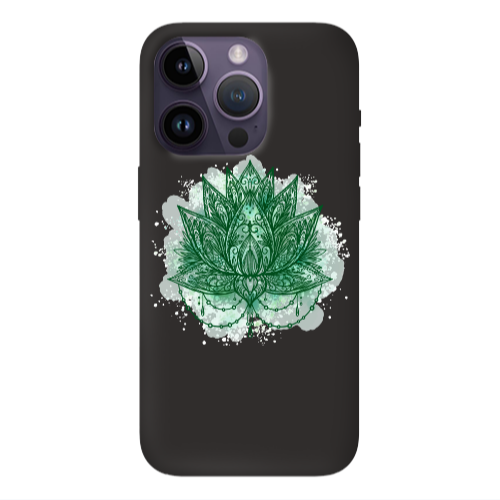 Apple iPhone 14 Pro  Witch leaf Black Colored Silicone TPU Θήκη
