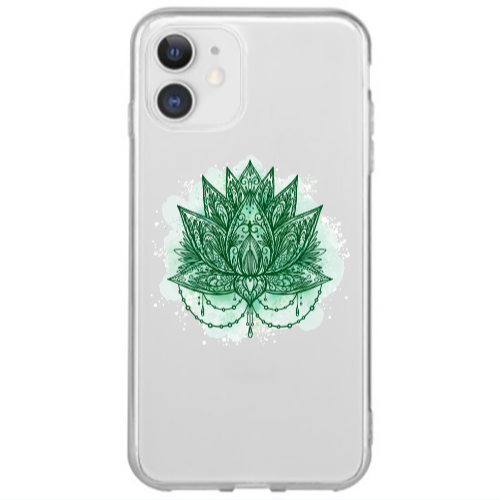 Apple iPhone 12 Mini Witch leaf Transparent Silicone TPU Θήκη