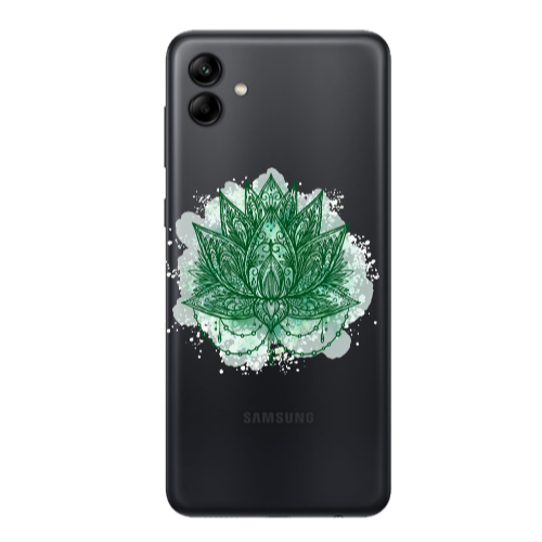 Samsung A04 Witch leaf Transparent Silicone TPU Θήκη