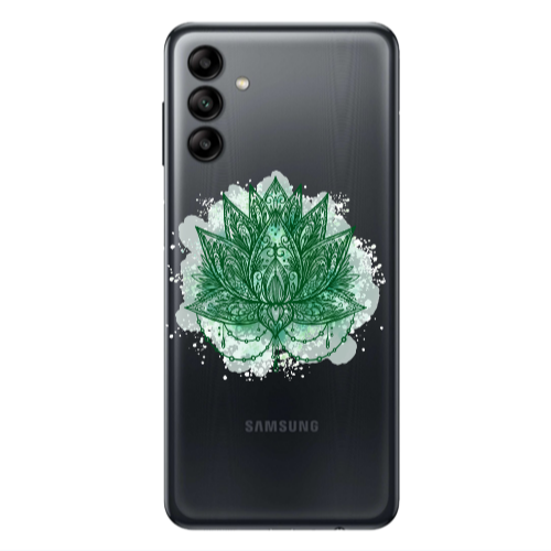 Samsung A04S Witch leaf Transparent Silicone TPU Θήκη