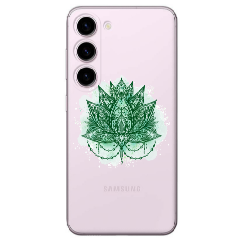 Samsung S23 Witch leaf Transparent Silicone TPU Θήκη