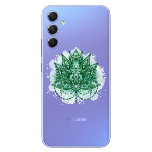 Samsung A34 Witch leaf Transparent Silicone TPU Θήκη