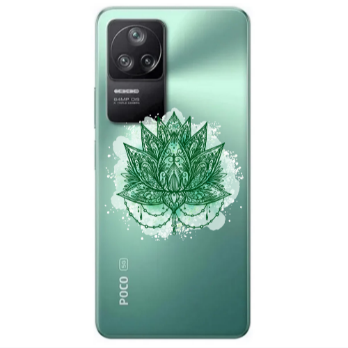 Xiaomi Poco F4 Witch leaf Transparent Silicone TPU Θήκη