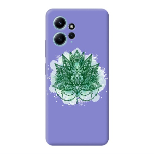 Xiaomi Redmi Note 12 4G Witch leaf Purple Colored Silicone TPU Θήκη