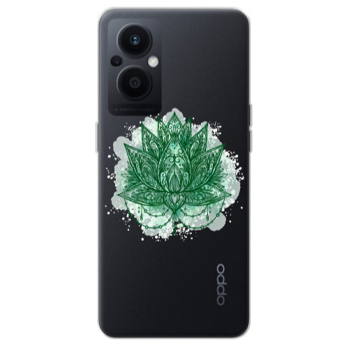 Oppo Reno 7 Lite Witch leaf Transparent Silicone TPU Θήκη