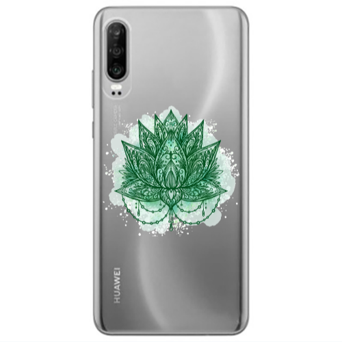 Huawei P30 Witch leaf Transparent Silicone TPU Θήκη