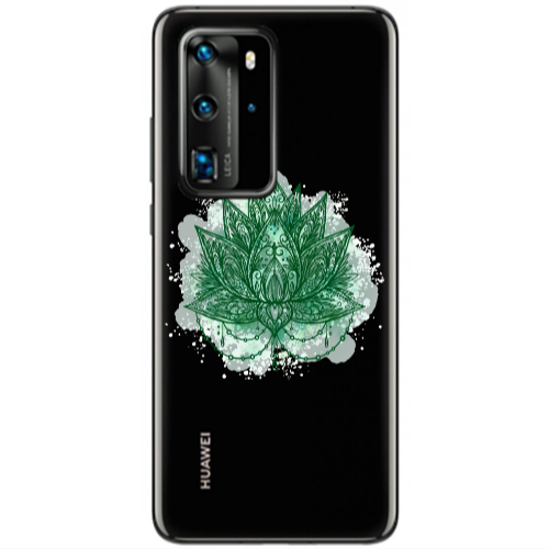 Huawei P40 Pro Witch leaf Transparent Silicone TPU Θήκη