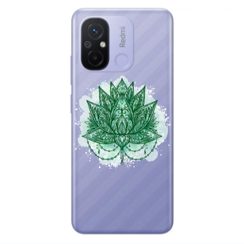 Xiaomi Redmi 12C Witch leaf Transparent Silicone TPU Θήκη