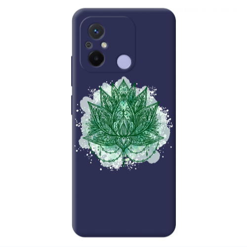 Xiaomi Redmi 12C Witch leaf Dark blue Colored Silicone TPU Θήκη