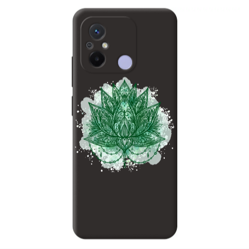Xiaomi Redmi 12C Witch leaf Black Colored Silicone TPU Θήκη