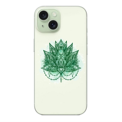 Apple iPhone 15 Plus Witch leaf Transparent Silicone TPU Θήκη