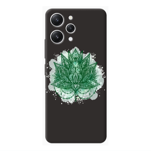 Xiaomi Redmi 12 Witch leaf Black Colored Silicone TPU Θήκη