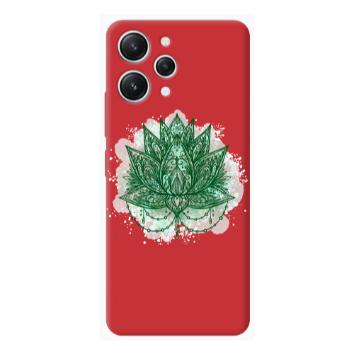 Xiaomi Redmi 12 Witch leaf Red Colored Silicone TPU Θήκη
