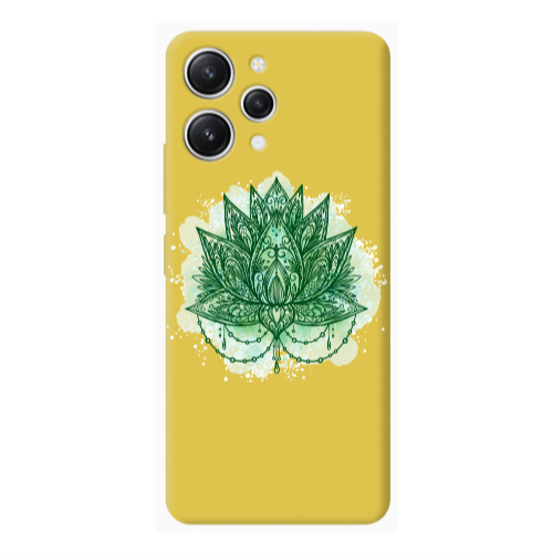 Xiaomi Redmi 12 Witch leaf Yellow Colored Silicone TPU Θήκη
